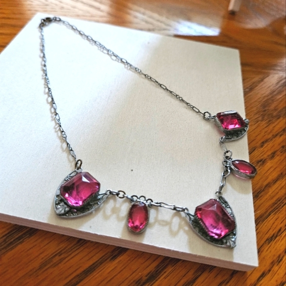 Vintage Art Deco Necklace - Picture 6 of 7